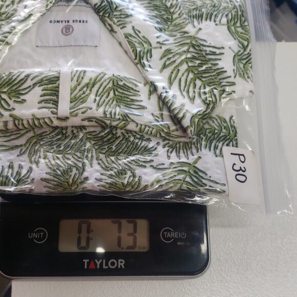 Serge Blanco Short Sleeve Shirt Botanical Print Men's Size XL Green NWT - Picture 12 of 12